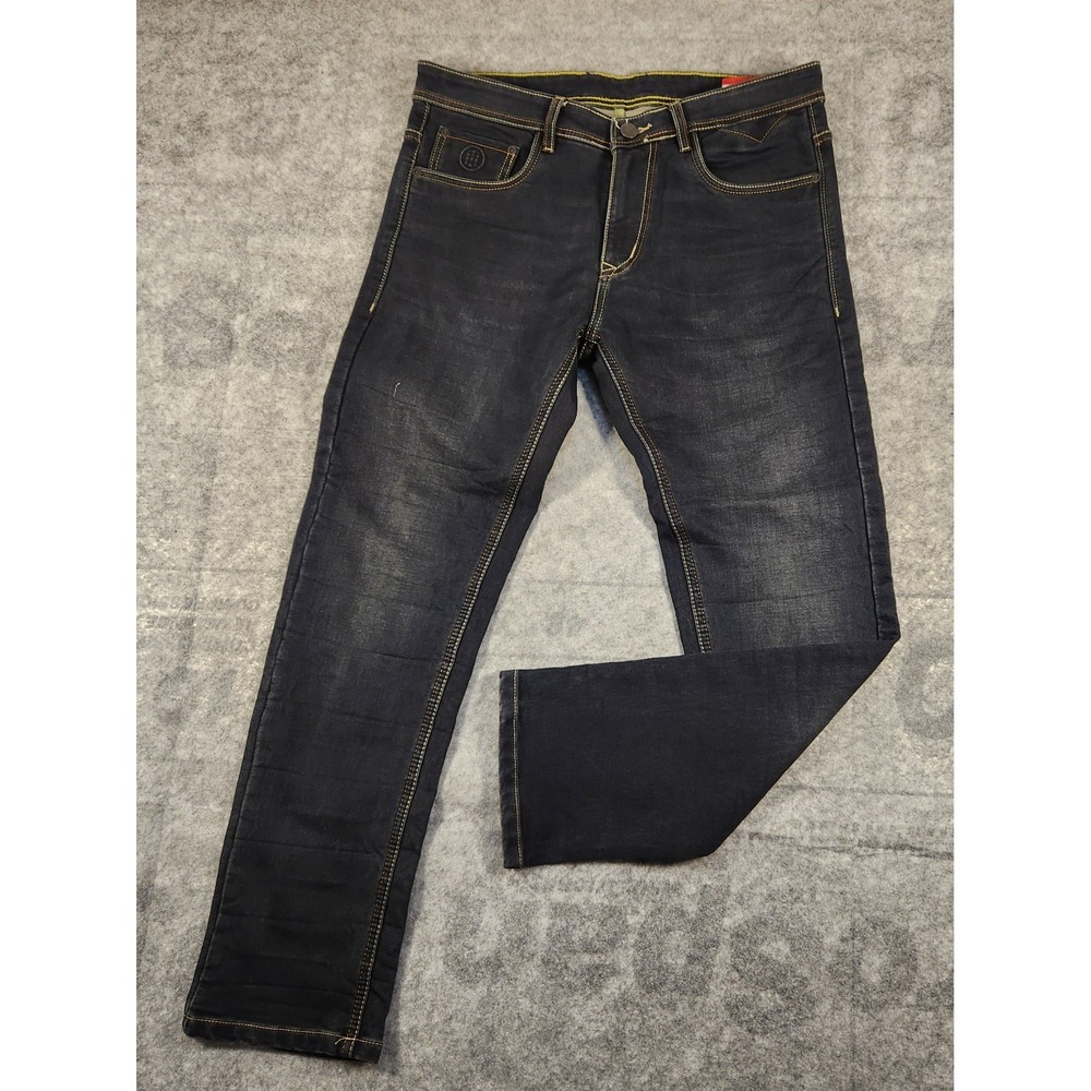 tommy hilfiger jeans Mens 34x29 dark blue demin Straight mid rise